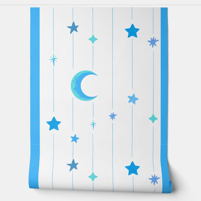 Blue Night Sky Wallpaper Tapete (Abrollen)