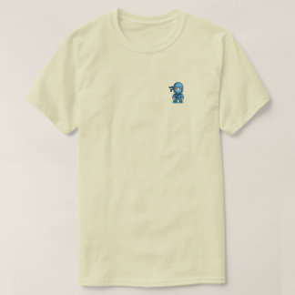 Blue Ninja Retro Pixel Art Unisex T - Shirt