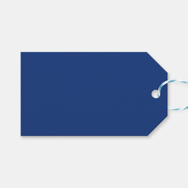 Blue no.3, Blue Gift Tags Geschenkanhänger (Vorderseite (Horizontal))