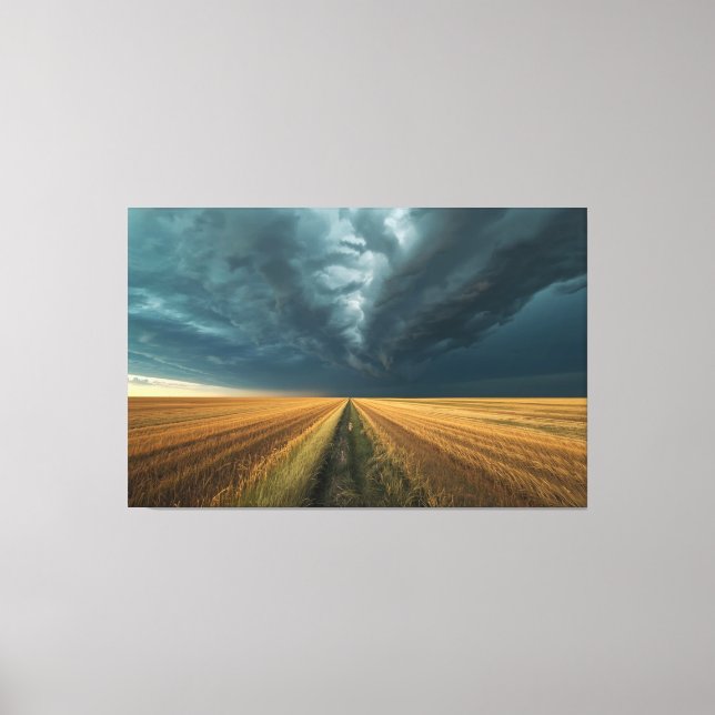 Blue Norther Poster - Dramatic Weather Front Print Leinwanddruck (Vorderseite)