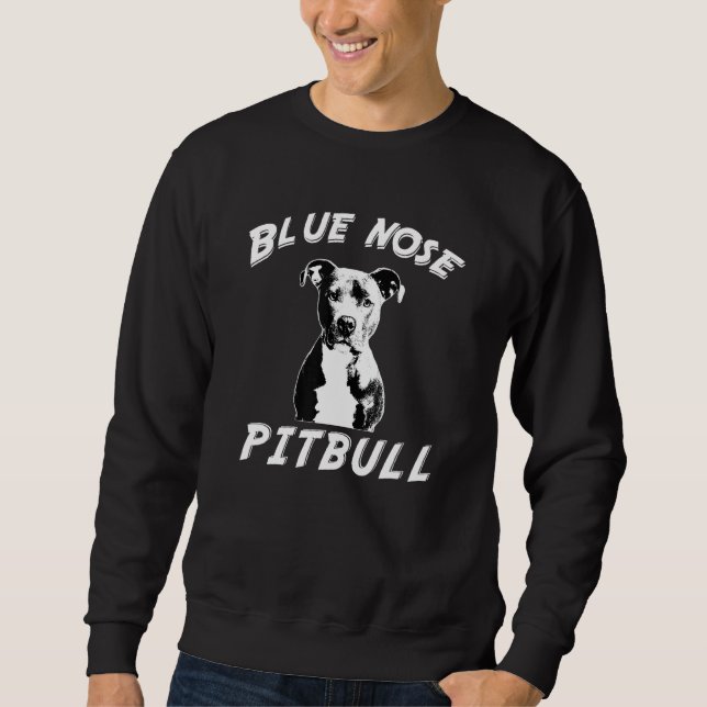 Blue Nose Pitbull Hund Welpe Animal Rescue Sweatshirt (Vorderseite)