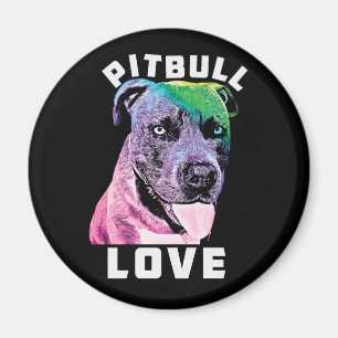 Blue Nose Pitbull Liebe Pop Art Style Coole Pit Magnet