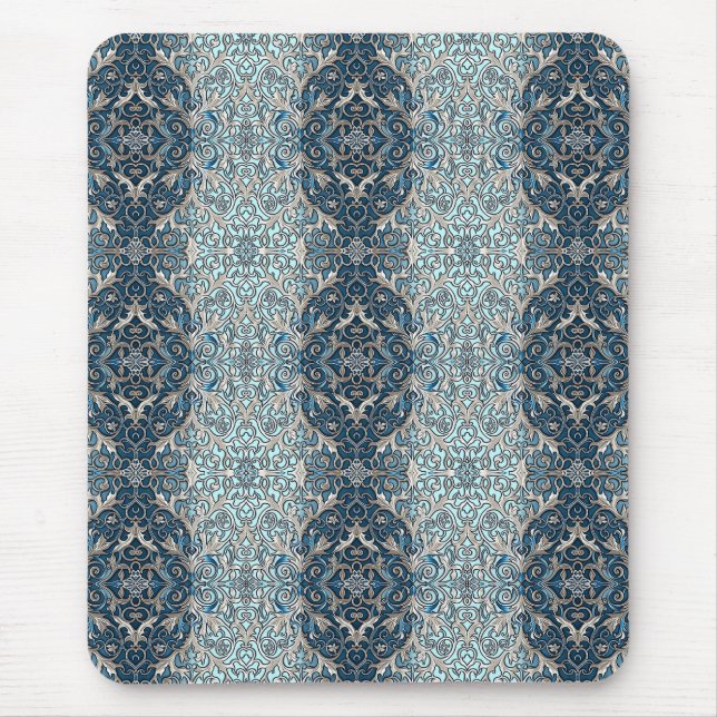 Blue Nouveau Mouse Pad Mousepad (Vorne)