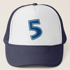 Blue Number 5 Truckerkappe