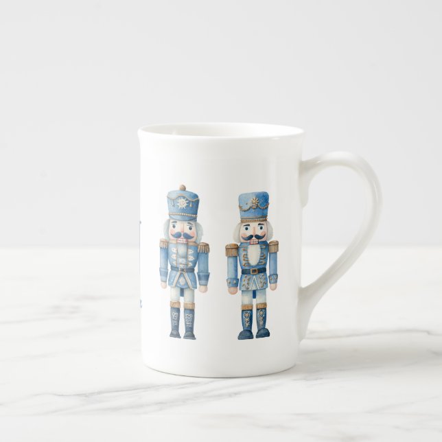 Blue Nutcracker Weihnachten Prozellantasse (Rechts)