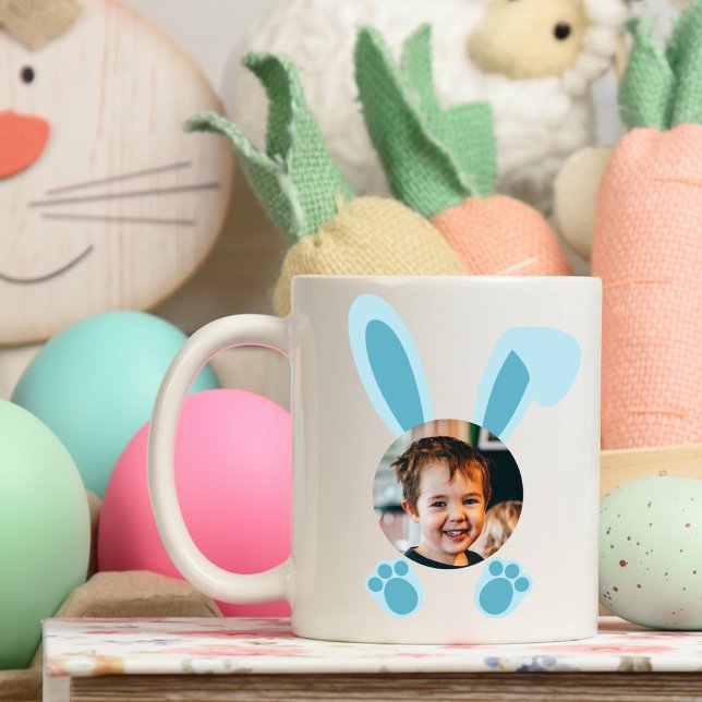 Blue Oaster Bunny Personalisiert Custom Foto Kaffeetasse (Von Creator hochgeladen)