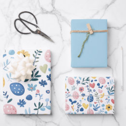 Blue Oaster Wrapping Paper Set - 19"x29" Geschenkpapier Set