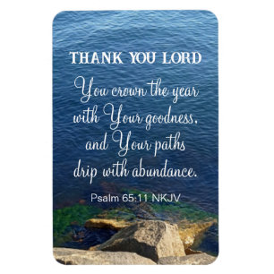 Blue Ocean gesegnet Neujahr Christlich Bible Verse Magnet