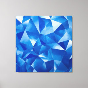 Blue Ocean Prism Polygonal Leinwanddruck