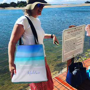 Blue Ocean Sand Beach Scene Personal