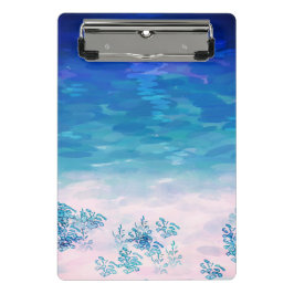 Blue Ocean Sea Beach Mini Klemmbrett