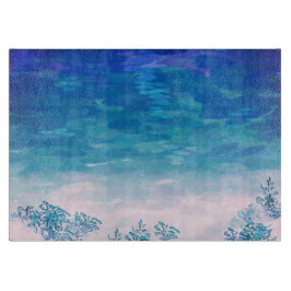Blue Ocean Sea Beach Schneidebrett