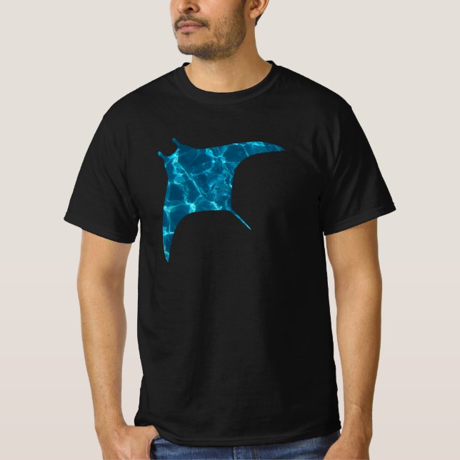 Blue Ocean Stingray T-Shirt (Vorderseite)