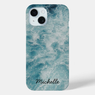Blue Ocean Summer Beach Waves Personalisierter Nam Case-Mate iPhone Hülle