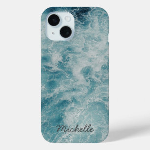 Blue Ocean Summer Beach Waves Personalisierter Nam Case-Mate iPhone Hülle