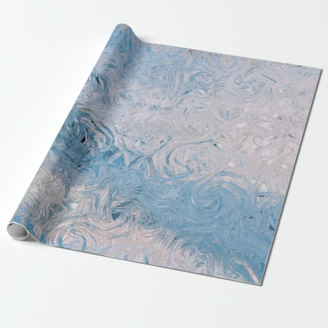 Blue Ocean Water Summer Geschenkpapier (Ungerollt)