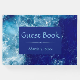 Blue Ocean Water Wedding Gästebuch