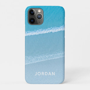Blue Ocean Waves Mit Monogramm Case-Mate iPhone Ca Hülle
