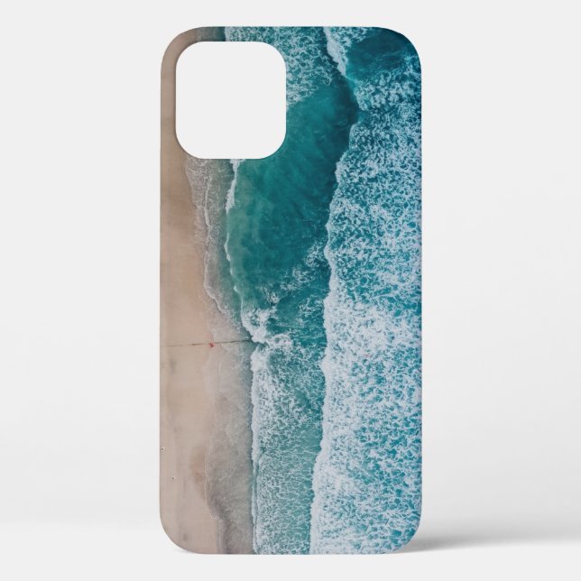 Blue Ocean Waves Sandstrand Case-Mate iPhone Hülle (Rückseite)