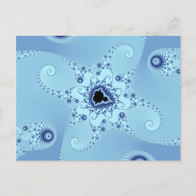 Blue Octopus Postcard Postkarte (Vorderseite)
