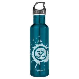 Blue Om Bio Planet Custom Edelstahlflasche