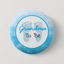 Blue Oma to Be Baby Dusche
