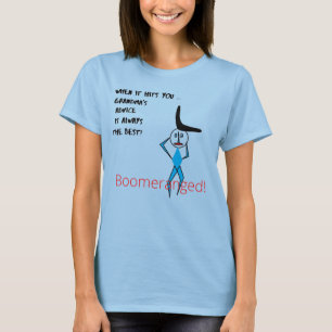 Blue 'Oma's Advice' Boomeranged T-Shirt
