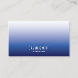 Blue Ombre Beruflich Consultant Business Card Visitenkarte