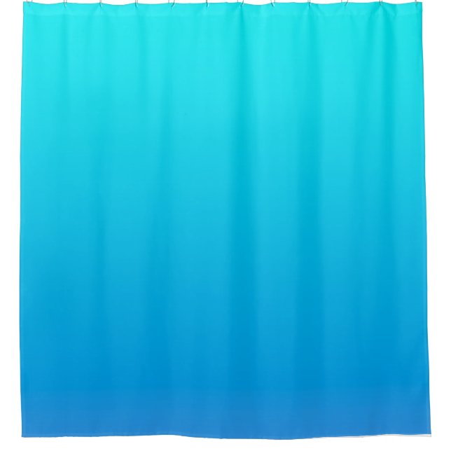Blue Ombre Hintergrund Duschvorhang (Vorderseite)