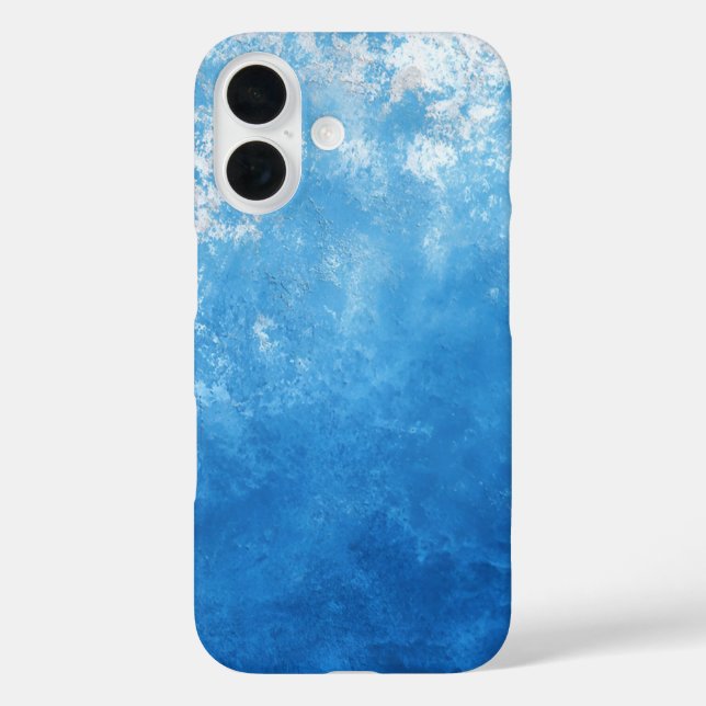 Blue Ombre Painted Case-Mate iPhone Hülle (Rückseite)