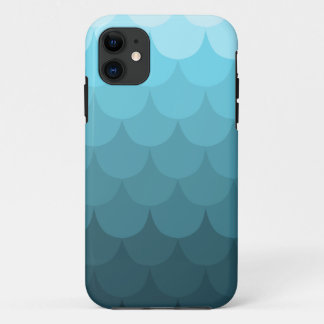 Blue Ombre Scallop Muster Case-Mate iPhone Hülle
