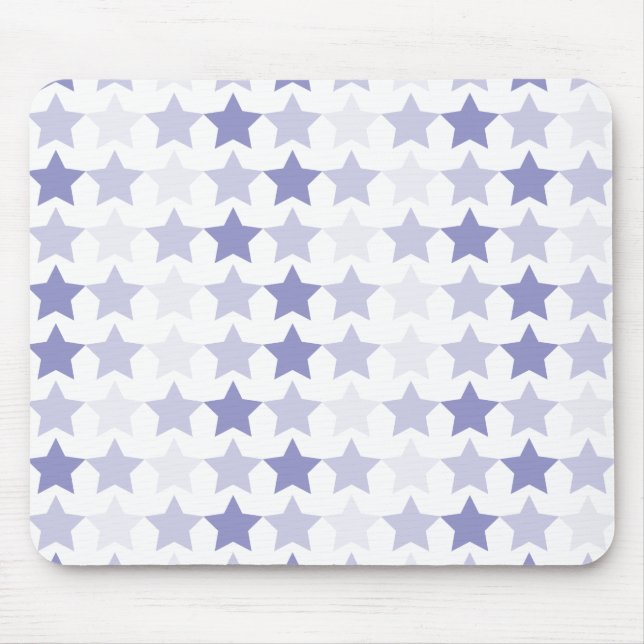Blue Ombre Stars Mousepad (Vorne)