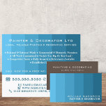 Blue Ombre Streifen, Maler und Dekorator Flyer<br><div class="desc">Blue Ombre Streifen,  Maler & Dekorator Werbung Flyer durch den Business Card Store.</div>