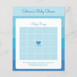 Blue Ombre Stripes Baby Showspiele