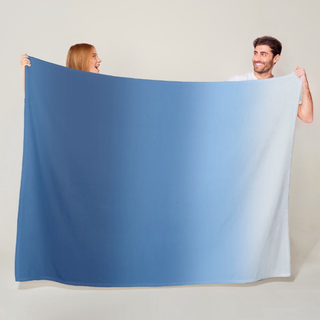 Blue Ombre Throw Blanket Gradient Fleecedecke (Beispiel)