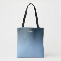 Blue Ombre Tote Bag - Weiche Farbe, starker Geist