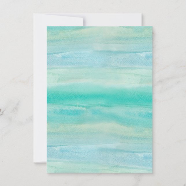 Blue Ombre Watercolor Wash Muster (Vorderseite)