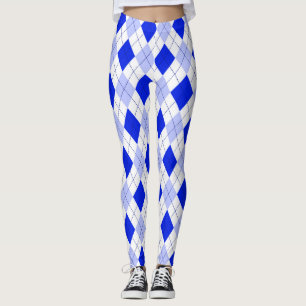 Blue On Blue Raute Leggings