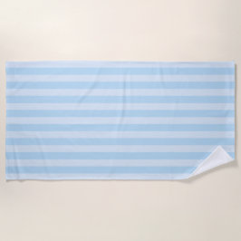 Blue on Light Blue Stripes Classic Beach Towel Strandtuch