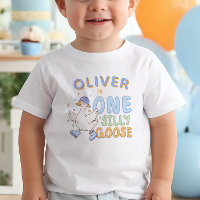 Blue One Silly Goose - Retro Junge Erster Geburtst