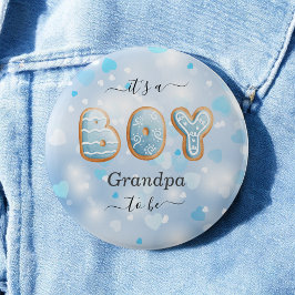 Blue Opa to Be Boy Baby Showknopf Button