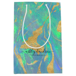 Blue Opal | Geschenktaschen Mittlere Geschenktüte