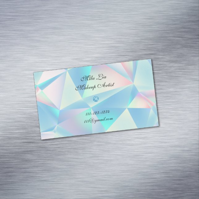 Blue Opal Stone Design Visitenkarte Magnetische Visitenkarte (Beispiel)