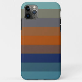 Blue, orange, green, and gray stripes Case-Mate iPhone hülle
