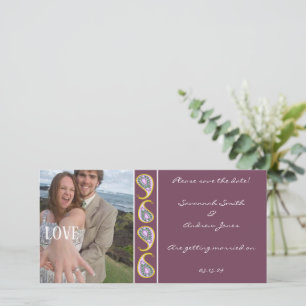 Blue & Orange Paisley Save the Date Ihr Foto