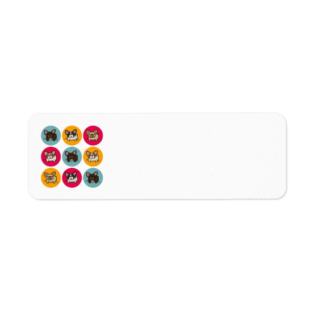 Blue Orange Pink Frenchie (Vorne)