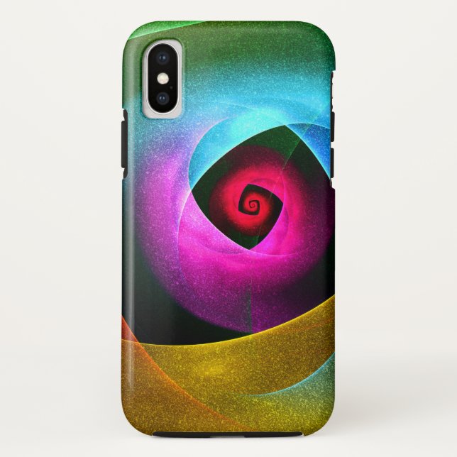 Blue Orange Pink Modernes Abstraktes Kunstmuster # Case-Mate iPhone Hülle (Rückseite)