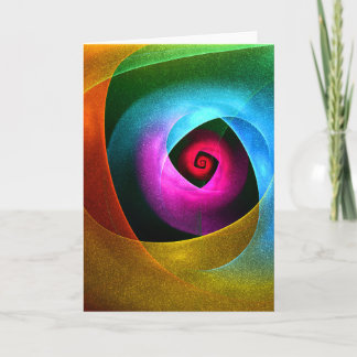 Blue Orange Pink Modernes Abstraktes Kunstmuster # Karte