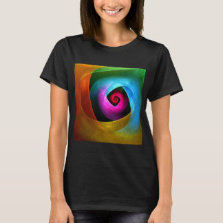Blue Orange Pink Modernes Abstraktes Kunstmuster # T-Shirt