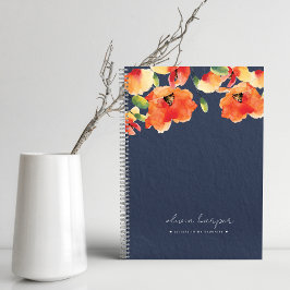 Blue Orange Poppy Letters to Daughter Journal Notizbuch